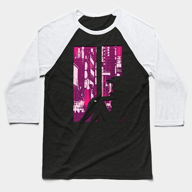 Cyberpunk 2077 Baseball T-Shirt by LR_Collections